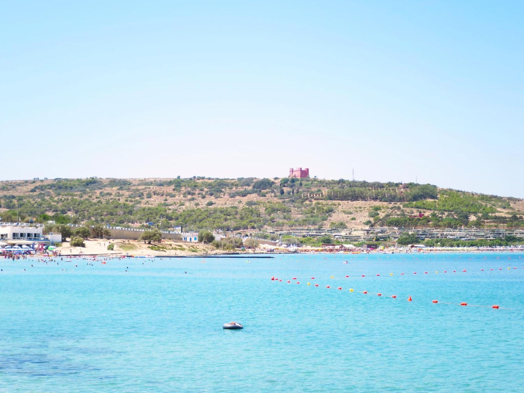 Seafront Apartment Terrace, Lounger & Panoramic Ocean Views Mellieħa Exteriör bild